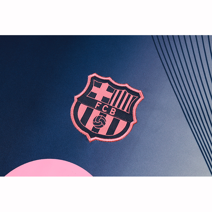 Chandal del Barcelona Manga Corta 25-26 Azul Rosa - Pantalon Corto